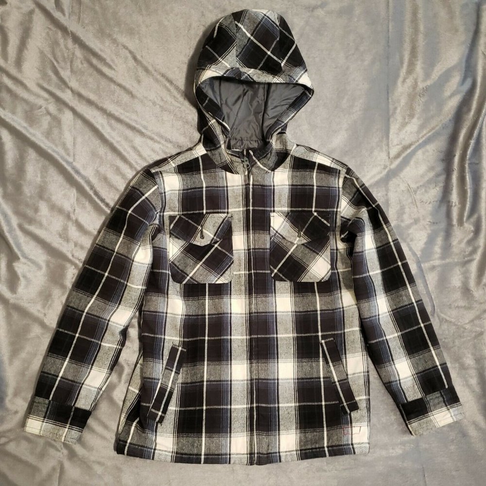 Levi's Boys Medium (12/14) Zippered Jacket Black
